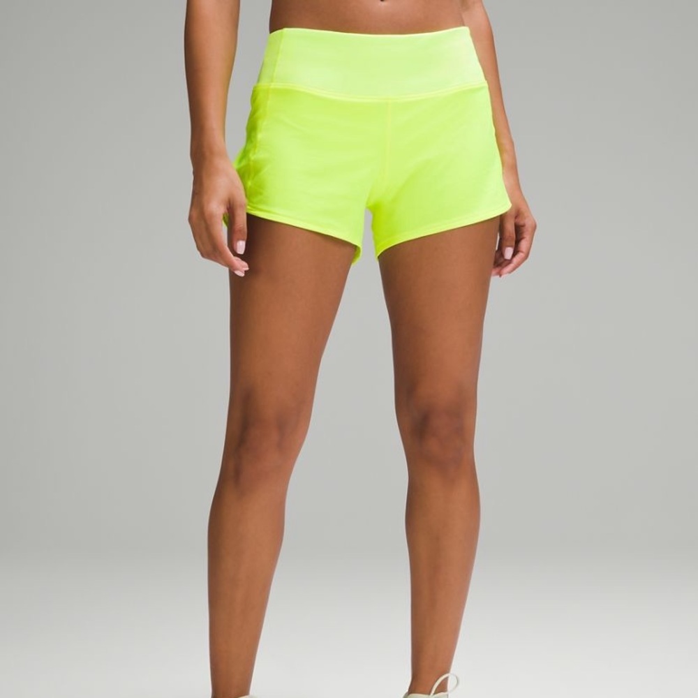 Lululemon High Rise Speed Up Shorts 4” Inseam Size 10